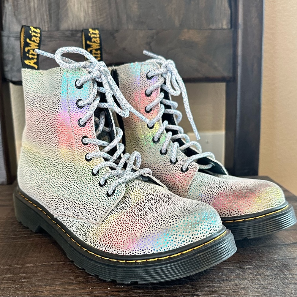 Dr Marten pascal leather rainbow boots